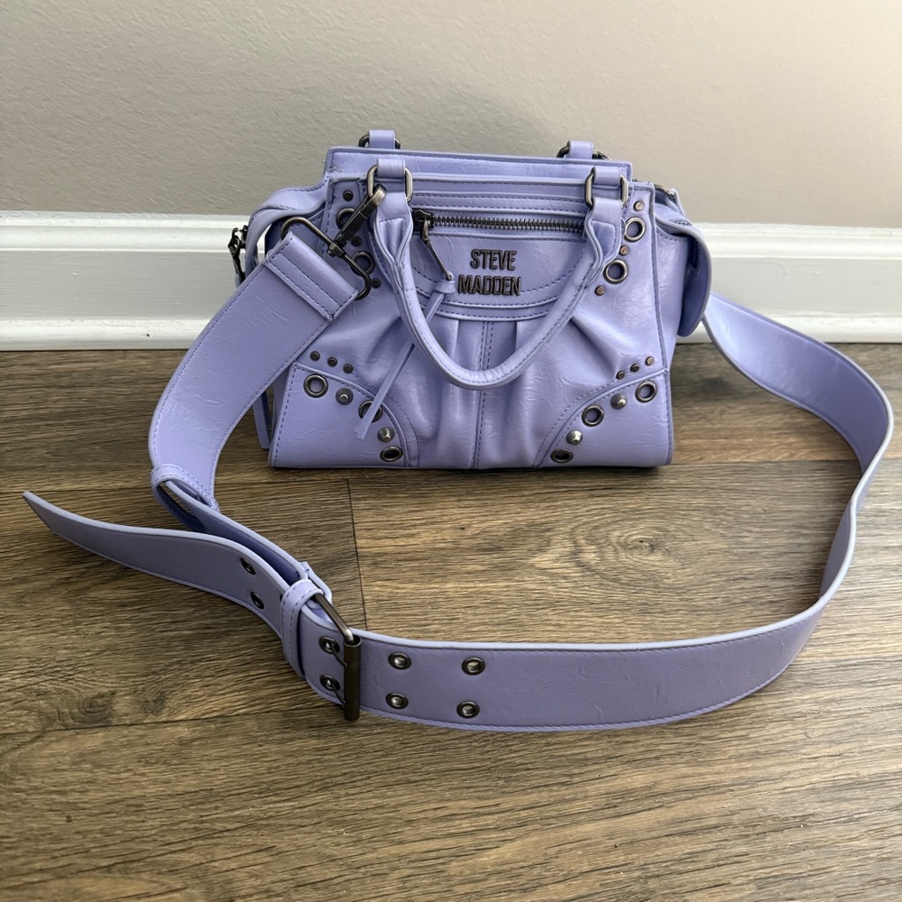 NWOT Steve Madden Brhen Digital Lavenda Faux Leather Crossbody Handbag - Picture 2 of 12